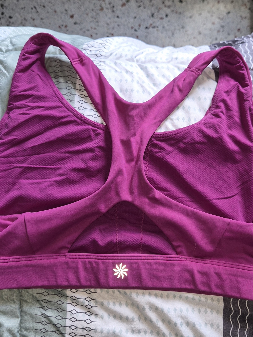 Athleta Deep Pink Racerback Sports Bra